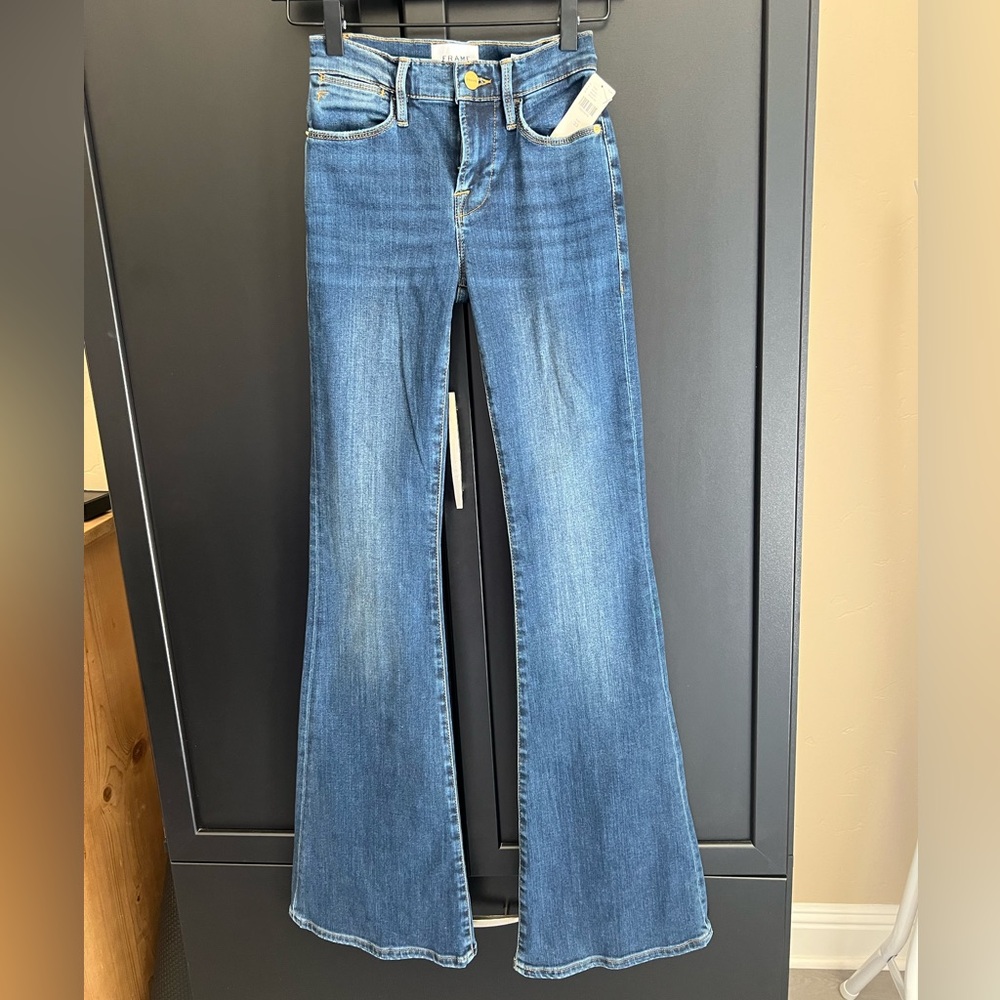NWT Women's Frame Le High Flare Jeans